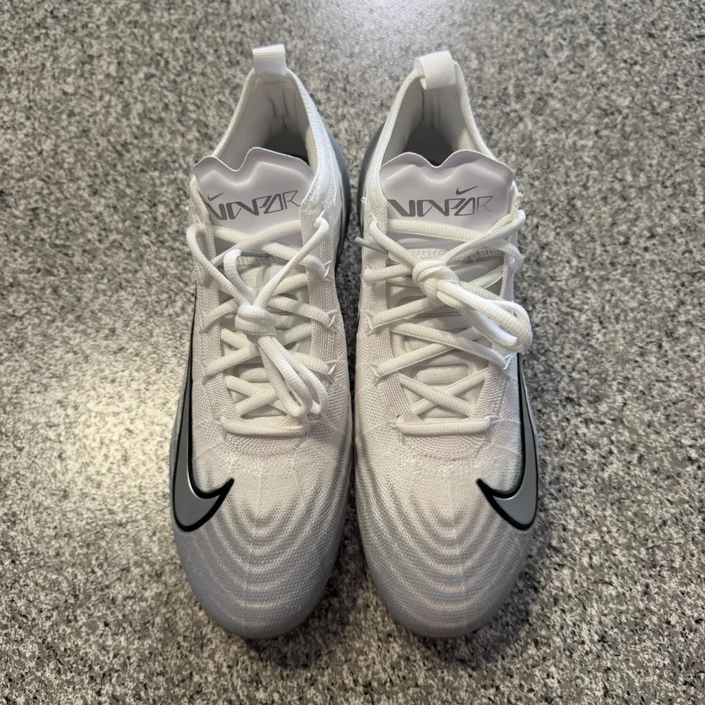 Nike Vapor Elite Air Zoom Football Cleats Mens 12 White Grey FB3288-100